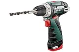 Metabo 600080500 Akku-Bohrschrauber klein PowerMaxx BS Basic 10,8V, 2x 2Ah...